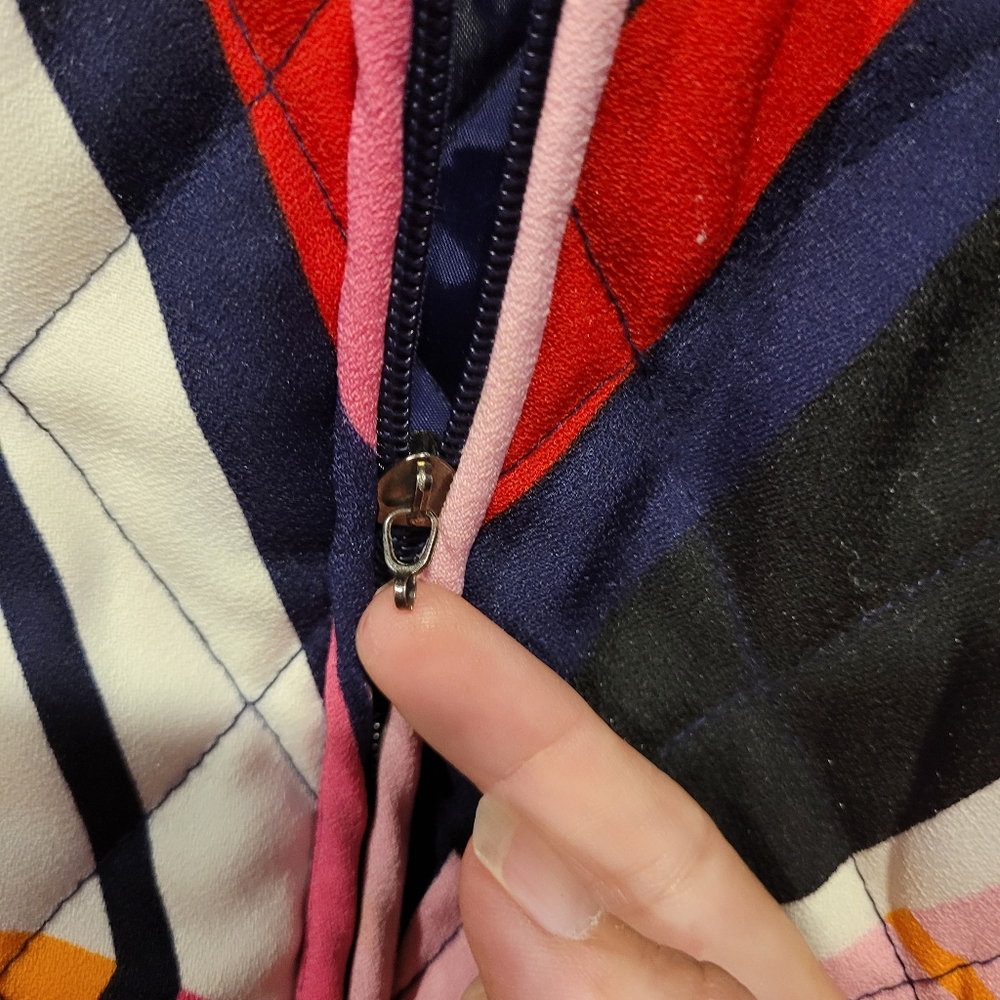 EUC Selene Sport Colorful Quilted Look Jacket Size Medium - Picture 2 of 10